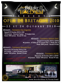 Brest Hold'em Open de Bretagne 2010 - Tournoi de poker gratuit association